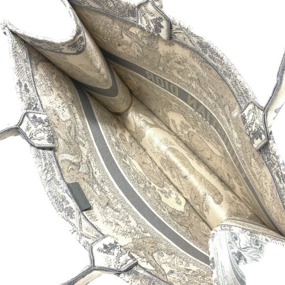 Dior M1286ZTDT_M20I Toile de Jouy embroidery book tote large Hand Bag Tote Bag - Picture 10 of 11